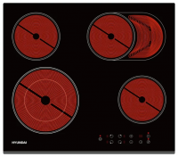 Электрическая варочная панель Hyundai HHE 6670 BG (черный)