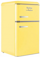 Холодильник Tesler RT-95 YELLOW, ретро, желтый