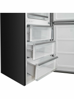 Холодильник DeLonghi DCS 19NFI NB DAMIANO, No Frost, черное стекло