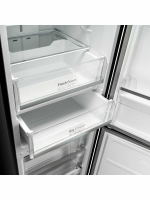 Холодильник DeLonghi DCS 19NFI NB DAMIANO, No Frost, черное стекло