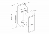 Встраиваемый холодильник Bertazzoni LRD603UBNPVC/20, белый