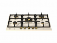 Варочная панель газовая Bertazzoni P755CHERAG Heritage, слоновая кость, золотой