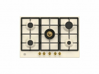 Варочная панель газовая Bertazzoni P755CHERAG Heritage, слоновая кость, золотой