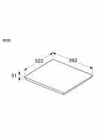 Варочная панель индукционная Bosch PVQ61CHB1E, Serie 6, черный