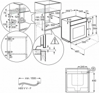 Духовой шкаф Electrolux EOE5C71Z, каталитическая очистка, термощуп, черный (Италия)