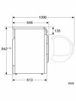 Сушильная машина Bosch WQG145APPL, 9 кг, тепловой насос, самоочищающийся теплообменник, корзина для сушки, белый