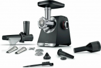 Мясорубка Bosch MFWS650B, черный, 2100 Вт, 3.5 кг/мин, реверс, защита от перегрузки, насадки - 5