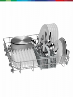 Посудомоечная машина Bosch SMS26AI00Q, 60 см, 12 комплектов, 6 функций, инверторный, нержавеющая сталь