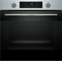 Духовой шкаф Bosch HUA736ER0, функция пара, очистка EcoClean, телескопы, нержавеющая сталь/черный (Турция)
