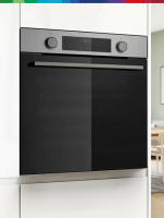 Духовой шкаф Bosch HUA736ER0, функция пара, очистка EcoClean, телескопы, нержавеющая сталь/черный (Турция)
