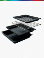Духовой шкаф Bosch HUA736EA0T, функция пара, очистка EcoClean, телескопы, черный (Турция)