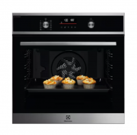 Духовой шкаф Electrolux EOD6P66X , пиролиз, телескопы, черный/нержавеющая сталь (Италия)