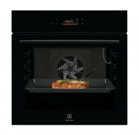 Духовой шкаф спаром Electrolux KOD8C39Z SteamBake, каталитическая очистка, термощуп, телескопы, TFT дисплей, черный (Италия)