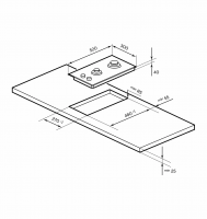 Газовая варочная панель LEX GVG 321 BL, черный