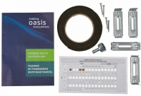 Газовая варочная панель OASIS P-3GBT, черный , стекло