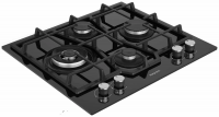 Газовая варочная панель Hotpoint HG 62FD/BK 59 см, 4 конфорки электроподжиг газконтроль, черный