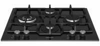 Газовая варочная панель Hotpoint HG 62FD/BK 59 см, 4 конфорки электроподжиг газконтроль, черный