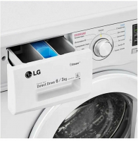 Стиральная машина с сушкой LG F1296CDS0X, 6кг, инвертор, белый