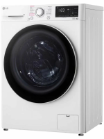 Стиральная машина LG F2V3HS0W, узкая, 7 кг, с паром, инверторный двигатель, белый