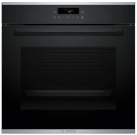 Духовой шкаф Bosch HBG272EB3 Serie 4, пиролиз, телескопы, черный/нержавеющая сталь (Польша)