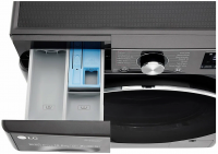 Стиральная машина LG F4V9RWP2E, 1400 об/мин, Wi-Fi, дисплей, таймер, серый