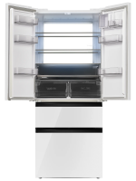 Холодильник French Door MAUNFELD MFF190NFDPW01 Inverter, KITFit, Total No Frost, белый