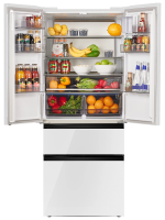 Холодильник French Door MAUNFELD MFF190NFDPW01 Inverter, KITFit, Total No Frost, белый