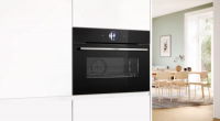 Духовой шкаф электрический с паром Bosch CSG7361B1, черный