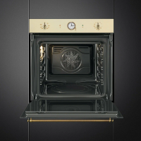 Духовой шкаф SMEG SFP68C1TPO, пиролиз, аналоговый программатор, кремовый