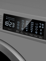Стиральная машина Maunfeld MFWM128SL400 ST INVERTER, инверторный двигатель, с паром, серый