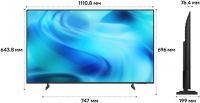 Телевизор LED Samsung UE50U8000HUXPY, Smart TV 4K Ultra, черный/серый