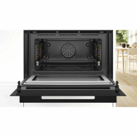 Духовой шкаф компактный c СВЧ Bosch CMG978NM1, пиролиз, термощуп, телескопы, черный матовый (Германия)