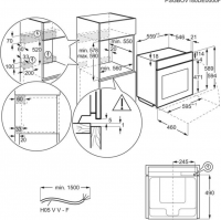 Духовой шкаф с паром AEG TA5PB53APB SteamBake, пиролиз, термощуп, телескопы, TFT дисплей (Германия)