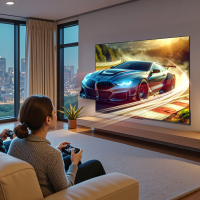Телевизор QLED Skyworth 50Q66H, Smart TV (Google TV) 4K Ultra HD, 60Hz, черный/серебристый