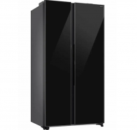 Холодильник Samsung Side-by-Side RS80F65M1BWT, No Frost, автооткрывание двери, 646 л, черный/стекло