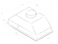 Встраиваемая вытяжка Elica ERA S IX/A/72