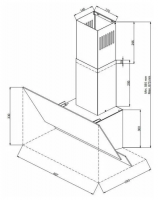 Вытяжка наклонная Zigmund & Shtain K 146.6 B черный