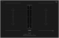Индукционная варочная панель со встроенной вытяжкой Bosch PVQ811F15E, черный