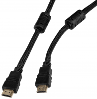 Кабель аудио-видео Buro HDMI (m)/HDMI (m) 1м. феррит.кольца Позолоченные контакты черный (HDMI-V1.4-1MC)
