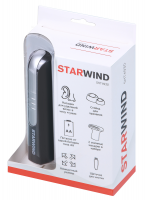 Триммер Starwind SHT 4930 серебристый/черный (насадок в компл:2шт)