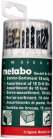 Набор сверл Metabo 627190000 по мет/камн/дер (18пред.) для шуруповертов/дрелей
