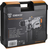 Перфоратор Deko DKH1000W патрон:SDS-plus уд.:4.1Дж 1000Вт (кейс в комплекте)