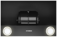 Вытяжка встраиваемая Hyundai HBH 6232 IX нержавеющая сталь/черный управление: кнопочное (1 мотор)