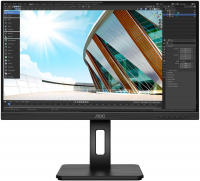 Монитор AOC 23.8" Pro Q24P2Q черный IPS LED 16:9 HDMI M/M матовая HAS Pivot 250cd 178гр/178гр 2560x1440 D-Sub DisplayPort FHD USB 5.14кг