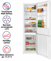 Холодильник MAUNFELD MFF200NFWE, белый