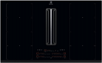 Варочная панель индукционная с вытяжкой Electrolux KCC85450, черный