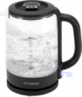 Чайник Hyundai HYK-G3402 1.7л. 2200Вт серый/серебристый (стекло)