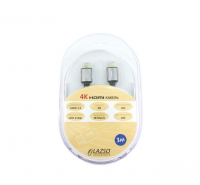 Кабель аудио-видео LAZSO WH-111-B HDMI (m)/HDMI (m) 3м. Позолоченные контакты черный (WH-111(3M)-B)
