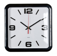 Часы настенные аналоговые Бюрократ WALLC-S90P D29см черный/белый (WALLC-S90P29/BLACK)