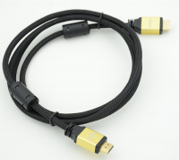 Кабель аудио-видео HDMI (m)/HDMI (m) 1.8м. феррит.кольца Позолоченные контакты черный